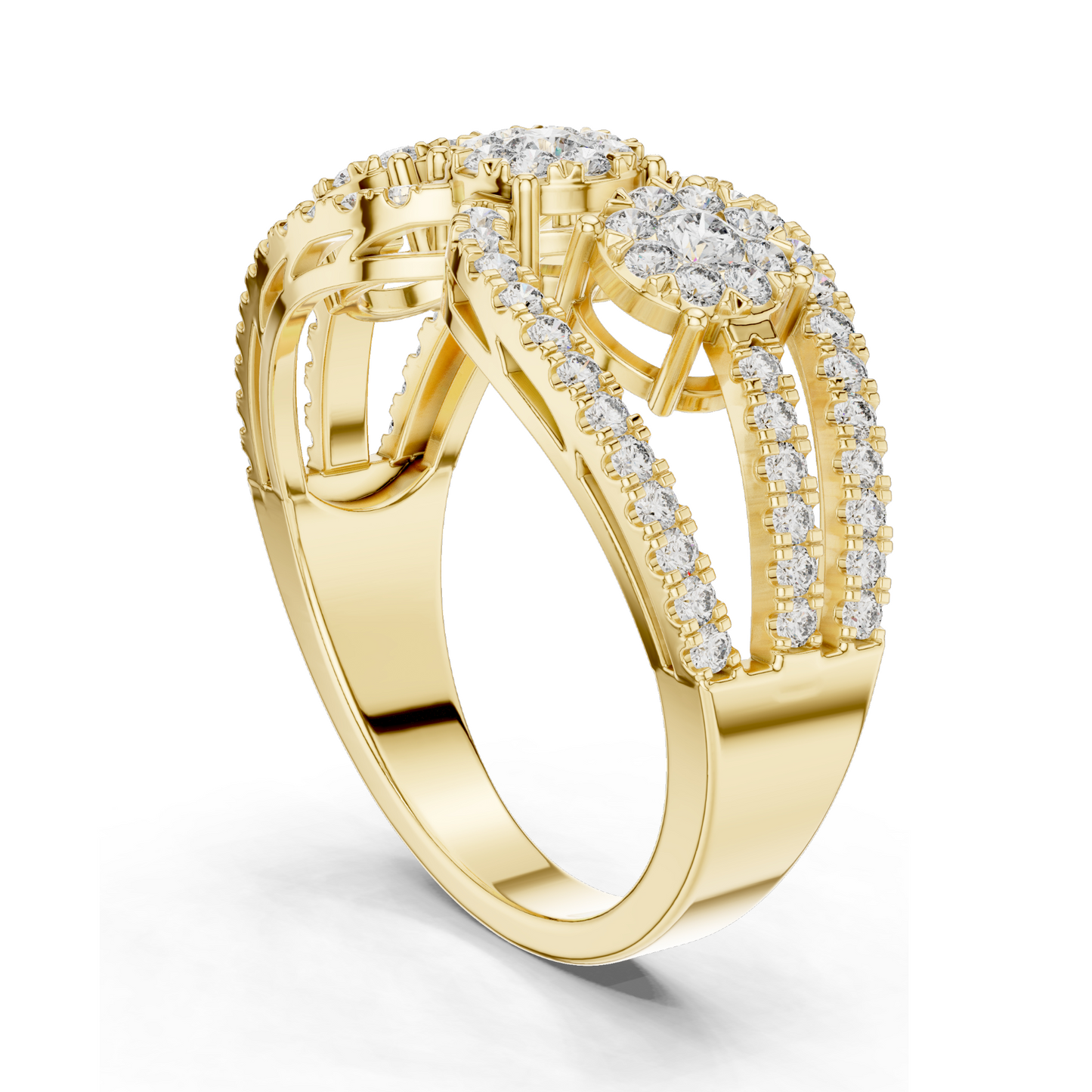 Lab-Grown Diamond Ring for Women | 0.75 CT VVS-VS EF Clarity | 18KT, 14KT, 10KT Gold & 925 Silver | Rose, Yellow, White Gold & Moissanite Options