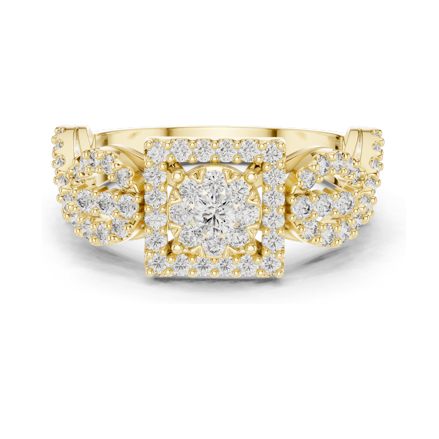 0.728 CT Lab Diamond Ring for Women | VVS-VS EF Clarity | 18KT, 14KT, 10KT Gold & 925 Silver | Rose, Yellow, White Gold & Moissanite Options