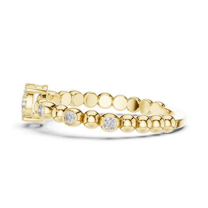 0.238 CT Lab Diamond Ring for Women | VVS-VS EF Clarity | 18KT, 14KT, 10KT Gold & 925 Silver | Rose, Yellow, White Gold & Moissanite Options