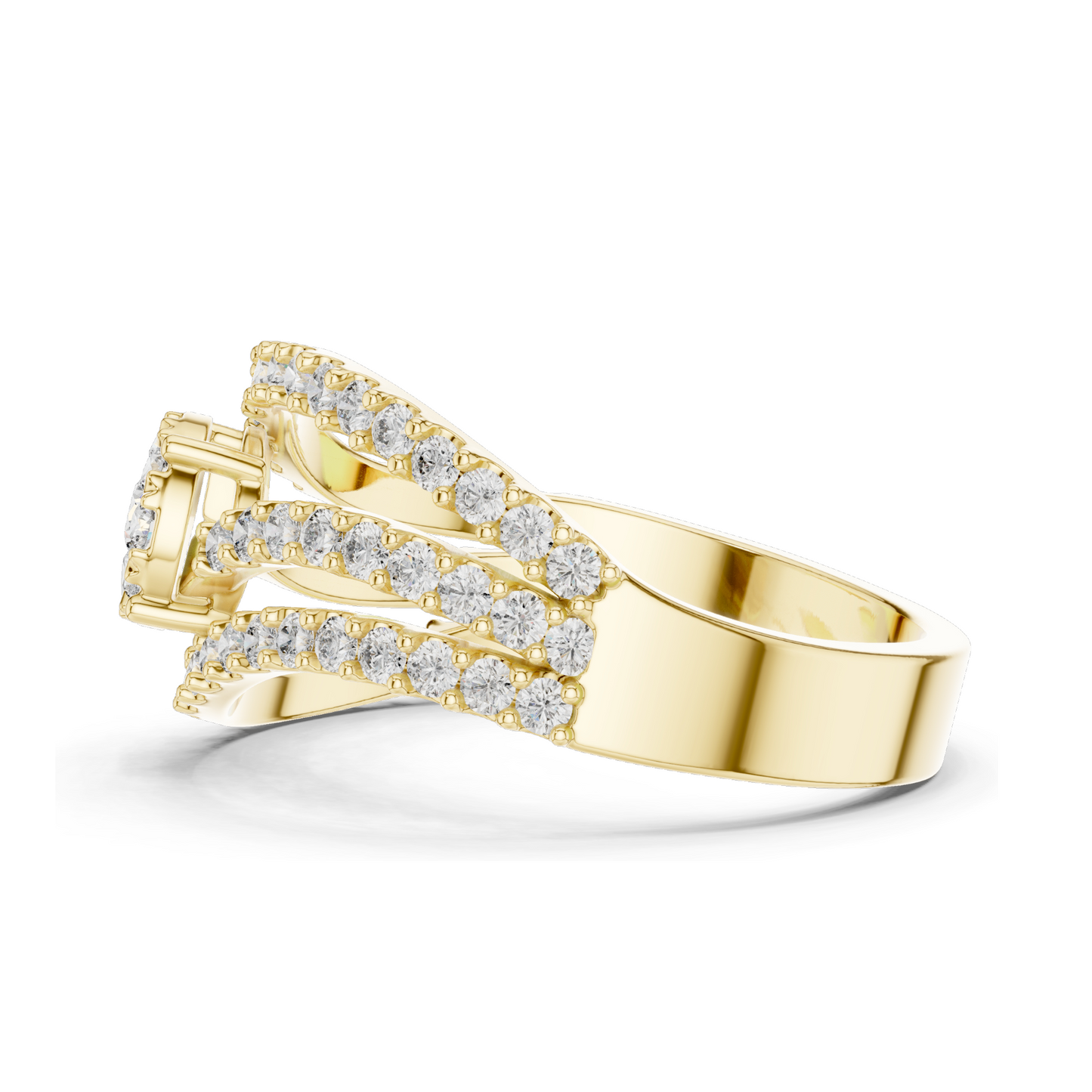 0.766 CT Lab Diamond Engagement Ring | VVS-VS EF Clarity | 18KT, 14KT, 10KT Gold & 925 Silver | Rose, Yellow, White Gold & Moissanite Options