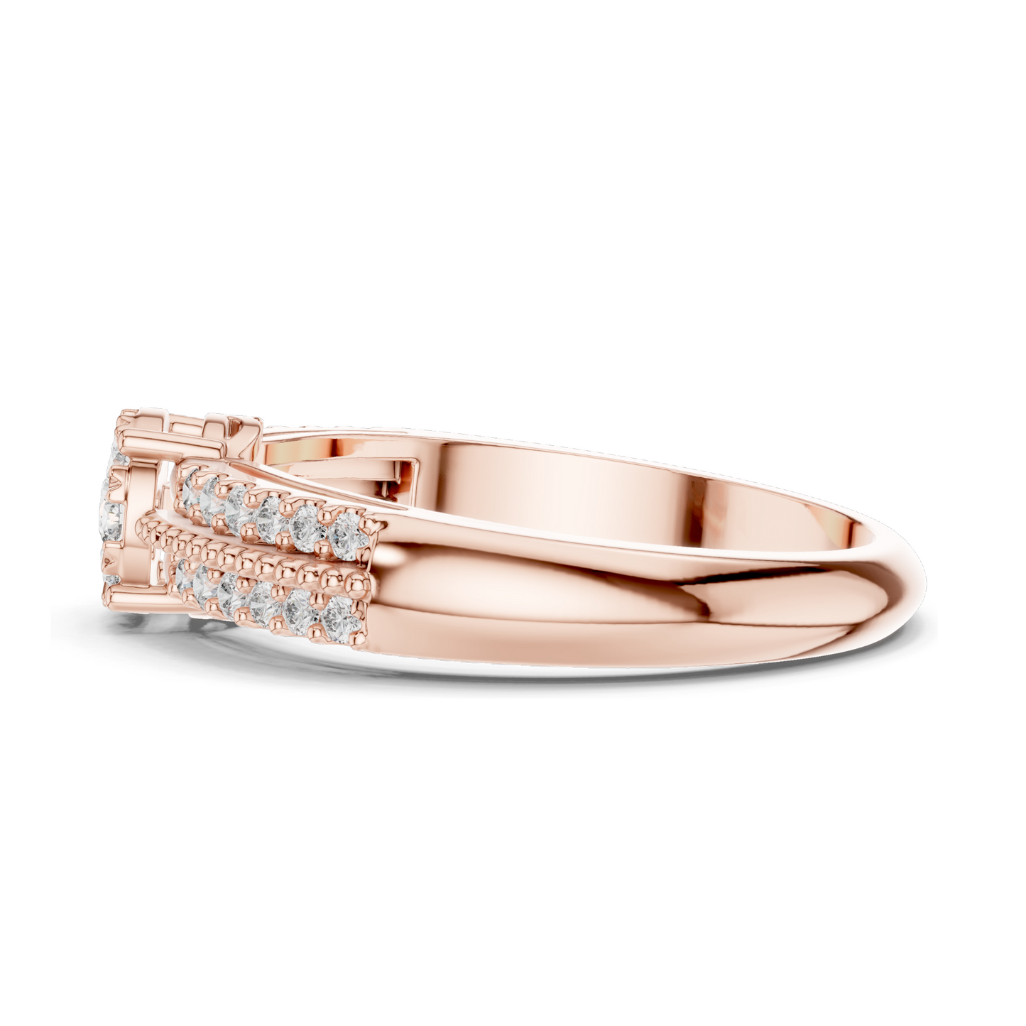 0.334 CT Lab Diamond Engagement Ring for Women | VVS-VS EF Clarity | 18KT, 14KT, 10KT Gold & 925 Silver | Rose, Yellow, White Gold & Moissanite Options