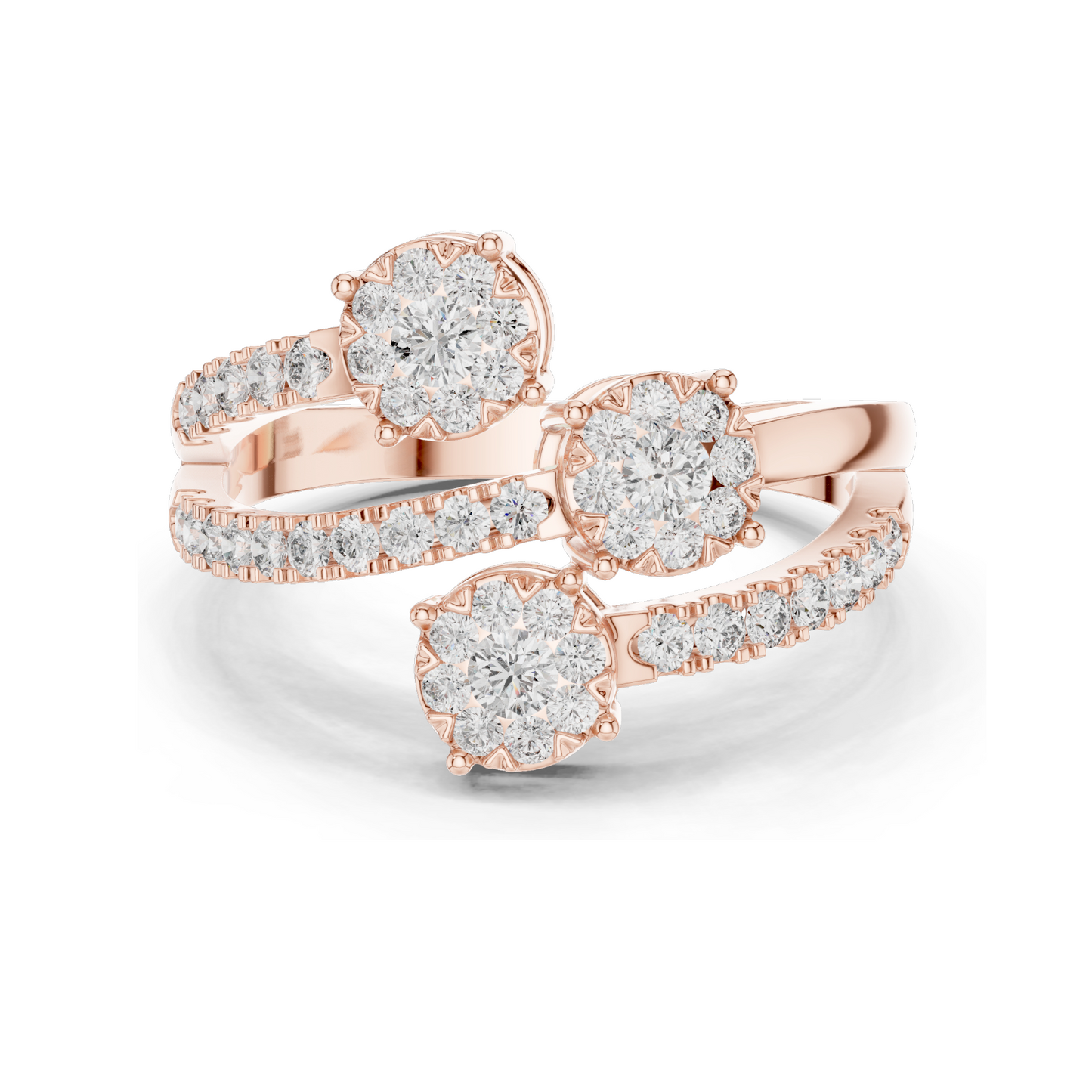 0.634 CT Lab Diamond Ring for Women | VVS-VS Clarity, EF Color | 18KT, 14KT, 10KT Gold & 925 Silver | Moissanite Options | Rose, Yellow, White Gold