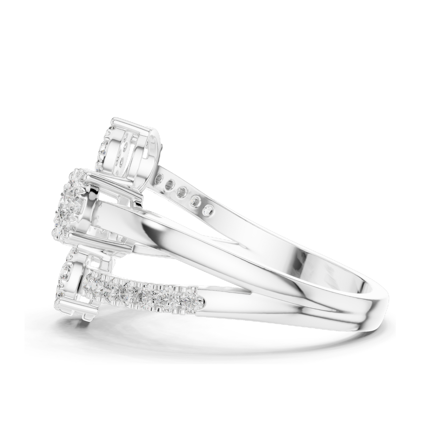 0.634 CT Lab Diamond Ring for Women | VVS-VS Clarity, EF Color | 18KT, 14KT, 10KT Gold & 925 Silver | Moissanite Options | Rose, Yellow, White Gold