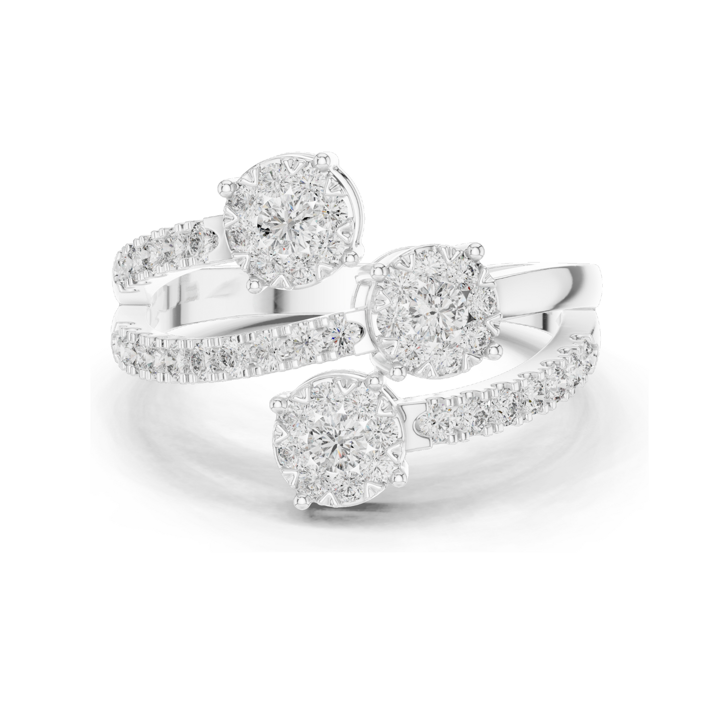 0.634 CT Lab Diamond Ring for Women | VVS-VS Clarity, EF Color | 18KT, 14KT, 10KT Gold & 925 Silver | Moissanite Options | Rose, Yellow, White Gold