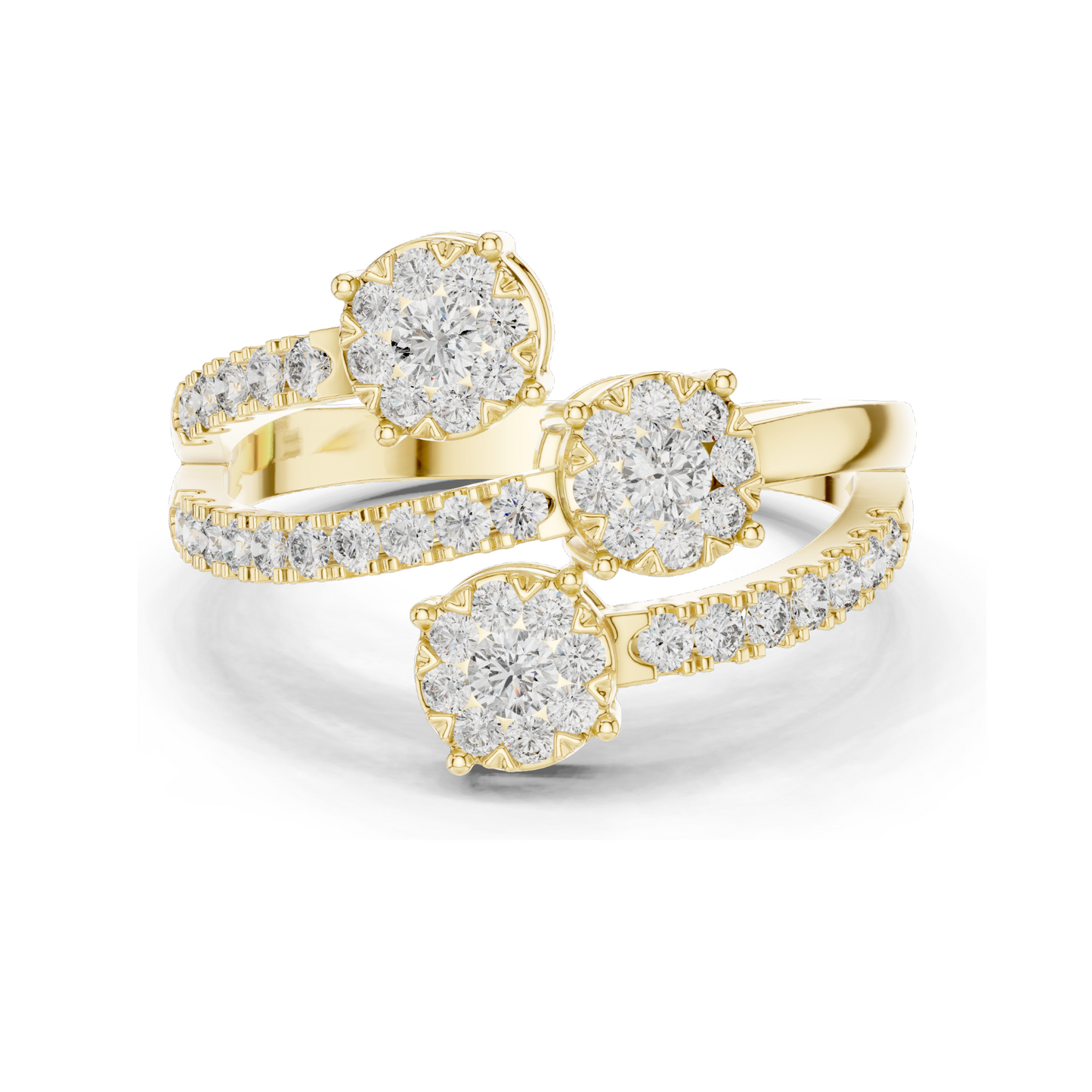 0.634 CT Lab Diamond Ring for Women | VVS-VS Clarity, EF Color | 18KT, 14KT, 10KT Gold & 925 Silver | Moissanite Options | Rose, Yellow, White Gold