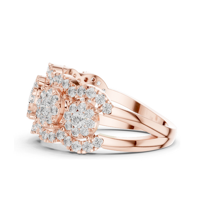 1.35 CT Lab-Grown Diamond Ladies Ring | VVS-VS Clarity | 18KT, 14KT, 10KT Gold & 925 Silver | Rose, Yellow, White Gold & Moissanite Options