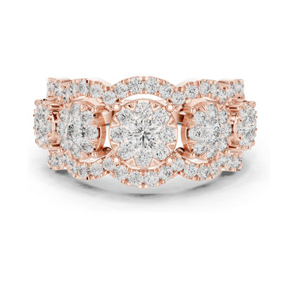 1.35 CT Lab-Grown Diamond Ladies Ring | VVS-VS Clarity | 18KT, 14KT, 10KT Gold & 925 Silver | Rose, Yellow, White Gold & Moissanite Options