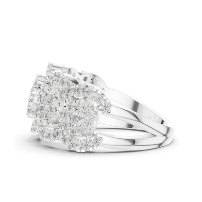 1.35 CT Lab-Grown Diamond Ladies Ring | VVS-VS Clarity | 18KT, 14KT, 10KT Gold & 925 Silver | Rose, Yellow, White Gold & Moissanite Options