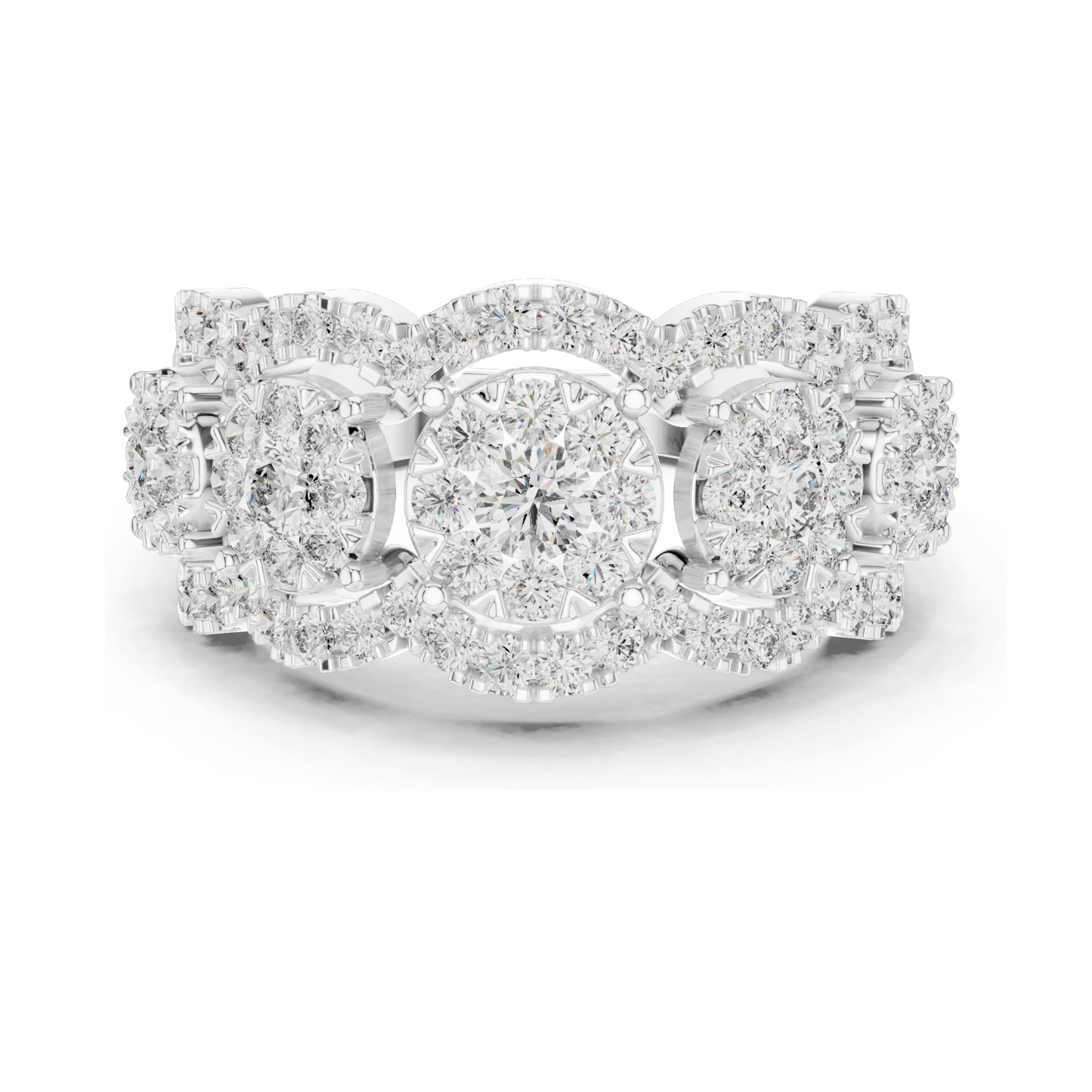 1.35 CT Lab-Grown Diamond Ladies Ring | VVS-VS Clarity | 18KT, 14KT, 10KT Gold & 925 Silver | Rose, Yellow, White Gold & Moissanite Options