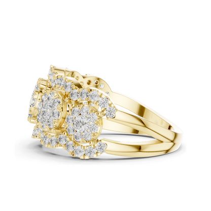 1.35 CT Lab-Grown Diamond Ladies Ring | VVS-VS Clarity | 18KT, 14KT, 10KT Gold & 925 Silver | Rose, Yellow, White Gold & Moissanite Options