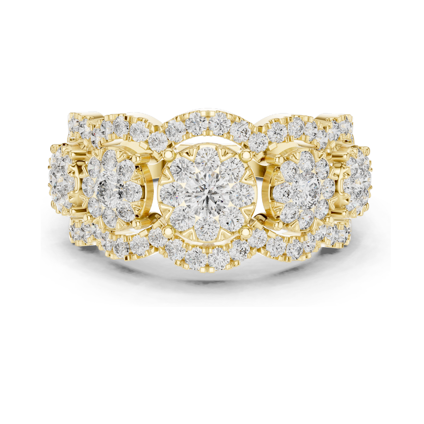 1.35 CT Lab-Grown Diamond Ladies Ring | VVS-VS Clarity | 18KT, 14KT, 10KT Gold & 925 Silver | Rose, Yellow, White Gold & Moissanite Options