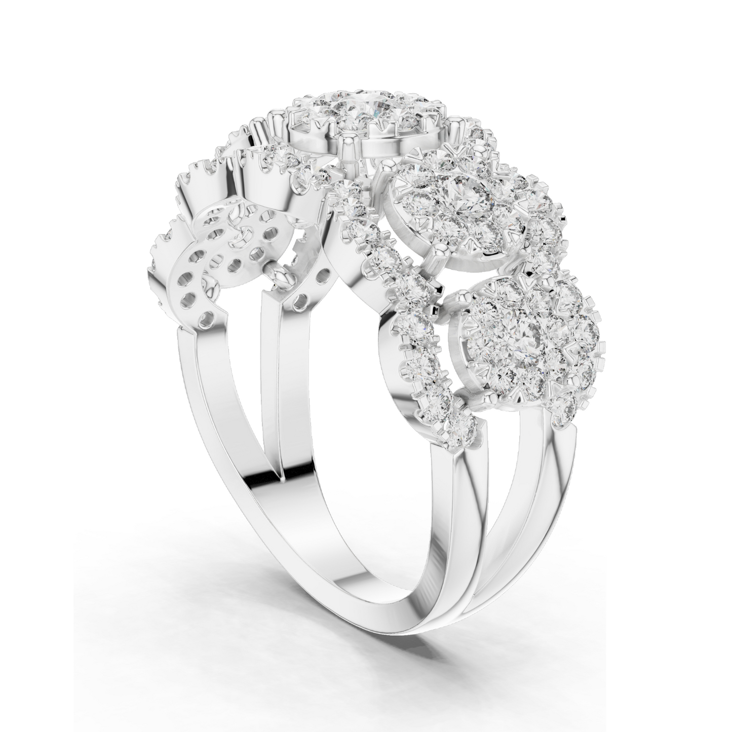 1.35 CT Lab-Grown Diamond Ladies Ring | VVS-VS Clarity | 18KT, 14KT, 10KT Gold & 925 Silver | Rose, Yellow, White Gold & Moissanite Options