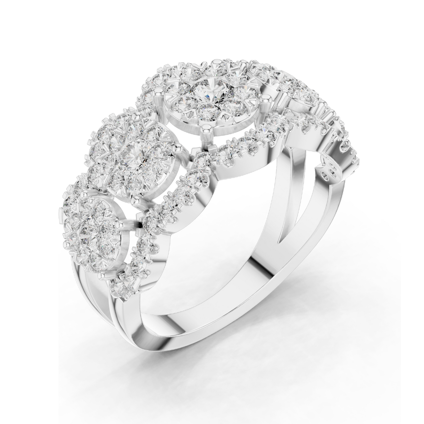 1.35 CT Lab-Grown Diamond Ladies Ring | VVS-VS Clarity | 18KT, 14KT, 10KT Gold & 925 Silver | Rose, Yellow, White Gold & Moissanite Options