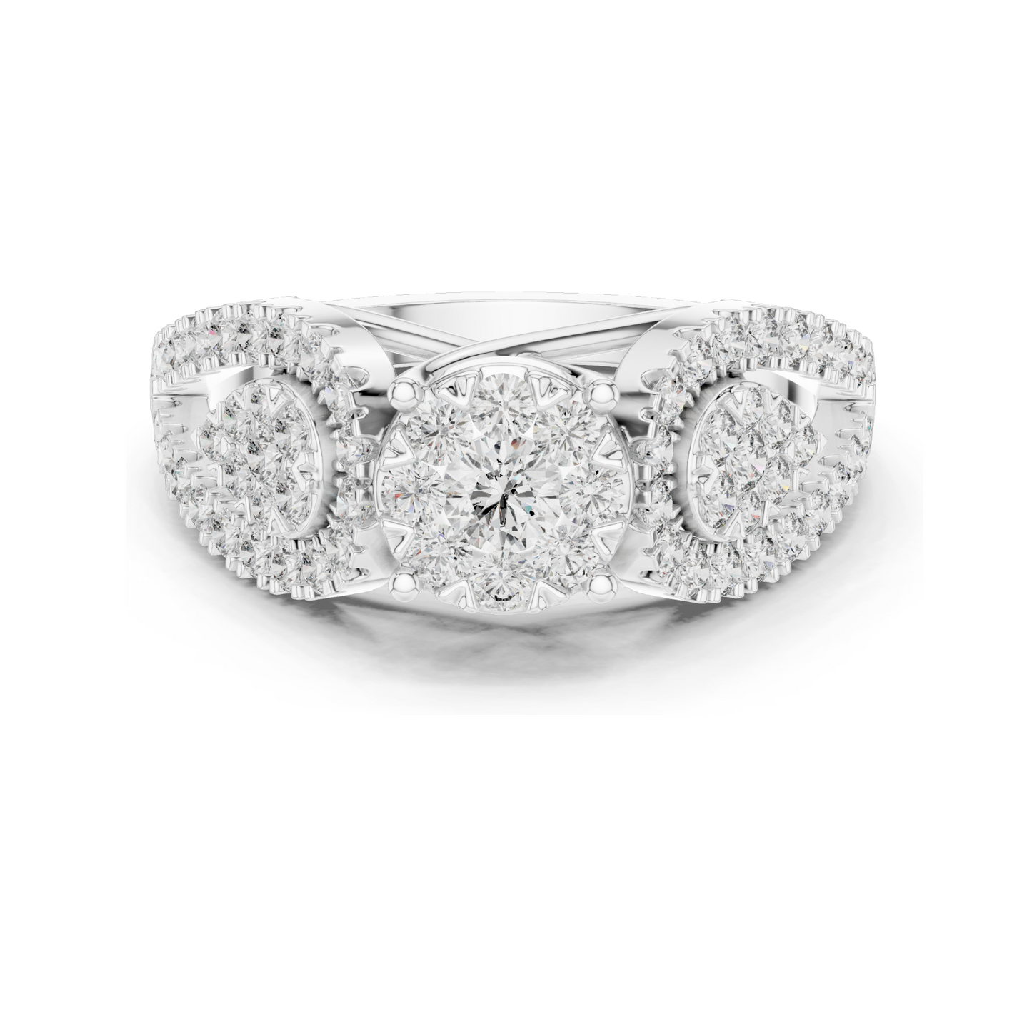 0.844 CT Lab Diamond Ladies Ring | VVS-VS EF Clarity | Available in 18KT, 14KT, 10KT Gold & 925 Silver | Rose, Yellow, White Gold & Moissanite Options