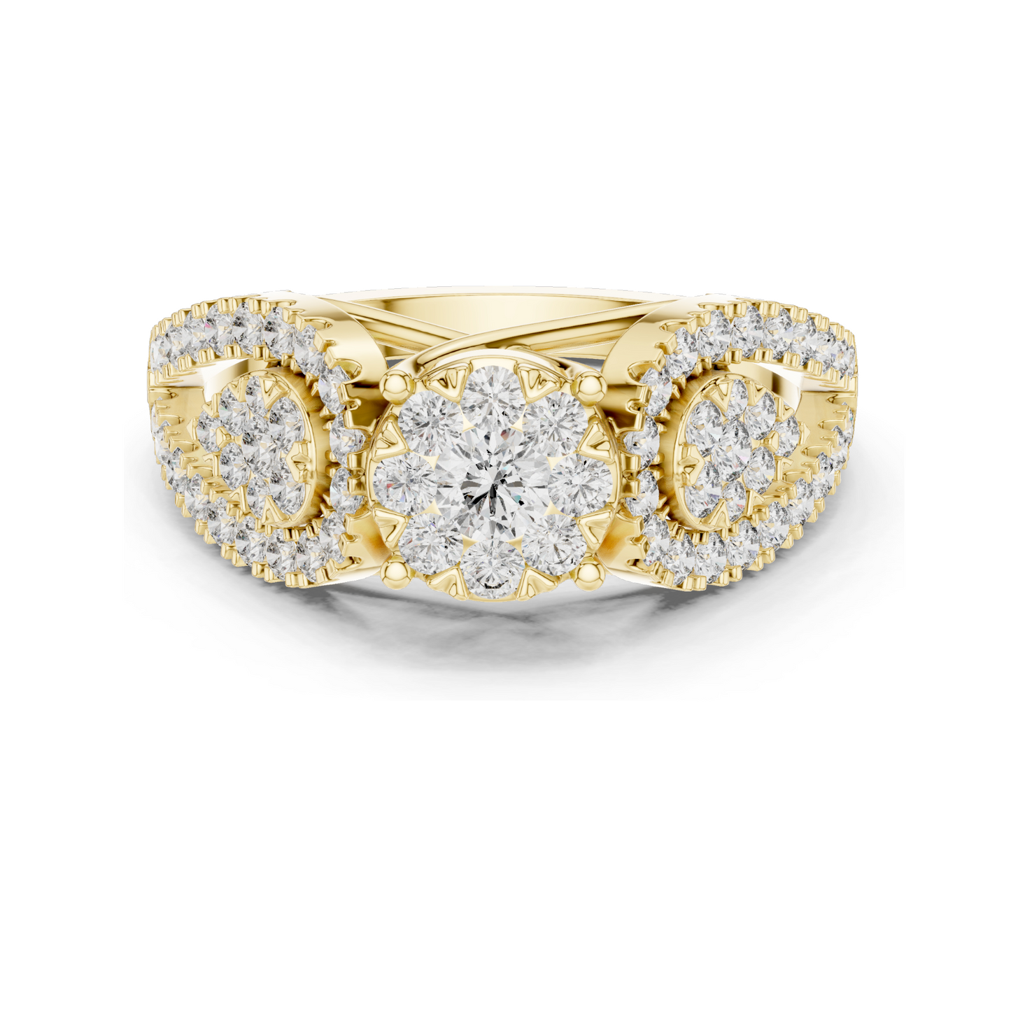 0.844 CT Lab Diamond Ladies Ring | VVS-VS EF Clarity | Available in 18KT, 14KT, 10KT Gold & 925 Silver | Rose, Yellow, White Gold & Moissanite Options