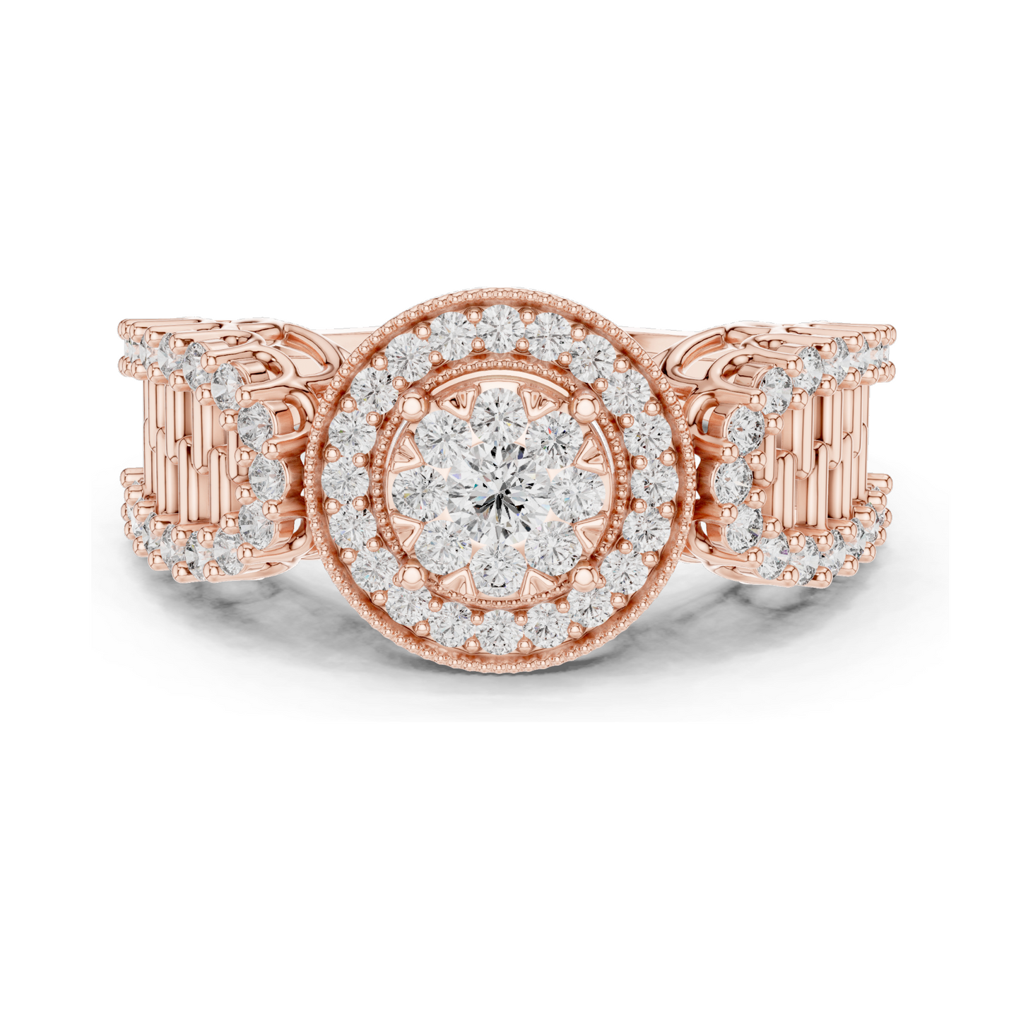 Elegant 0.82 CT Lab Diamond Ladies Ring | VVS-VS EF Clarity | 18KT, 14KT, 10KT Gold & 925 Silver | Available in Rose, Yellow, White Gold & Moissanite Options
