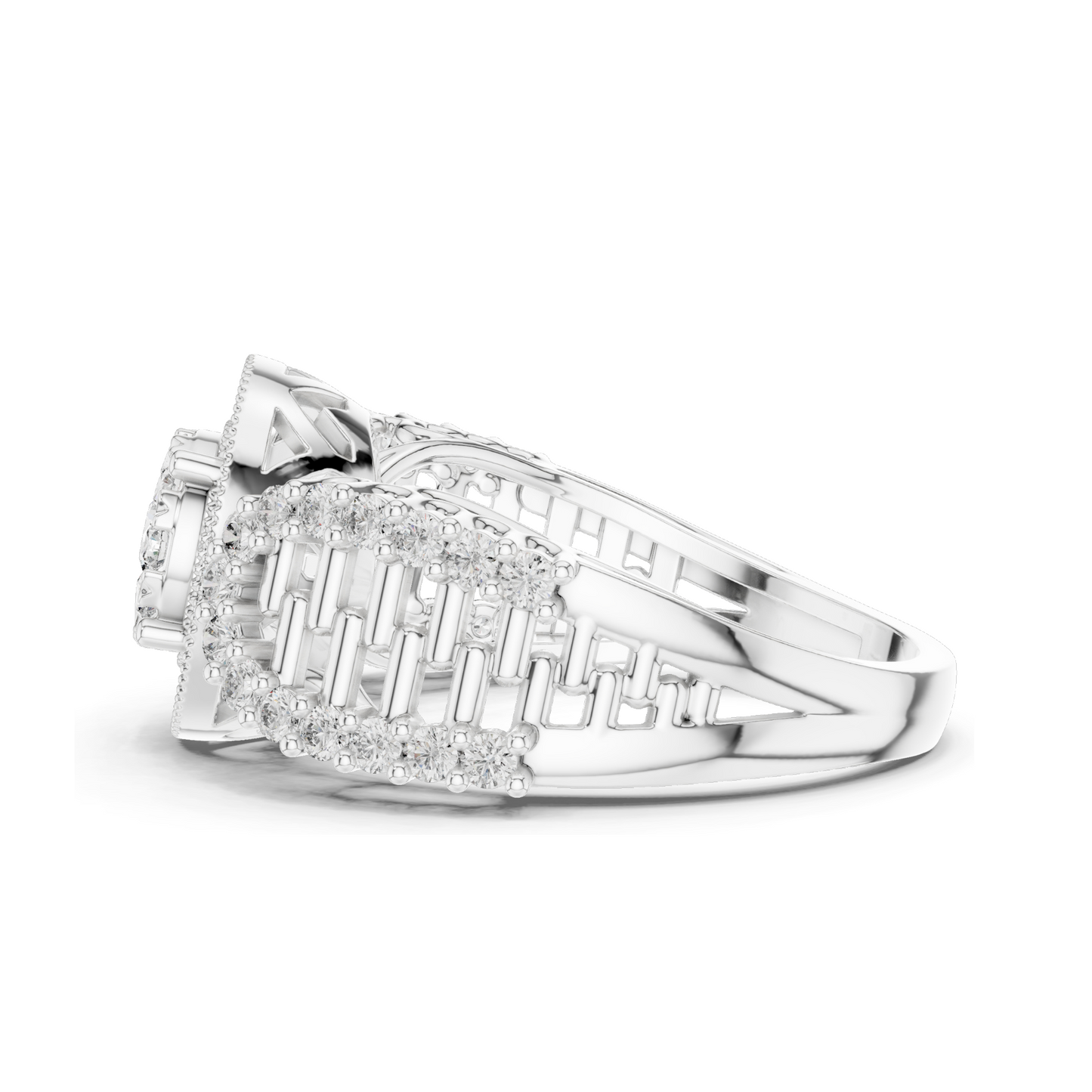Elegant 0.82 CT Lab Diamond Ladies Ring | VVS-VS EF Clarity | 18KT, 14KT, 10KT Gold & 925 Silver | Available in Rose, Yellow, White Gold & Moissanite Options