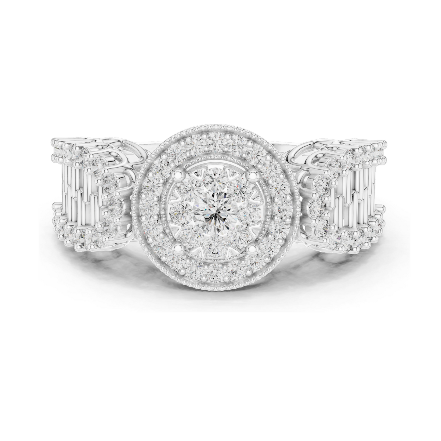 Elegant 0.82 CT Lab Diamond Ladies Ring | VVS-VS EF Clarity | 18KT, 14KT, 10KT Gold & 925 Silver | Available in Rose, Yellow, White Gold & Moissanite Options