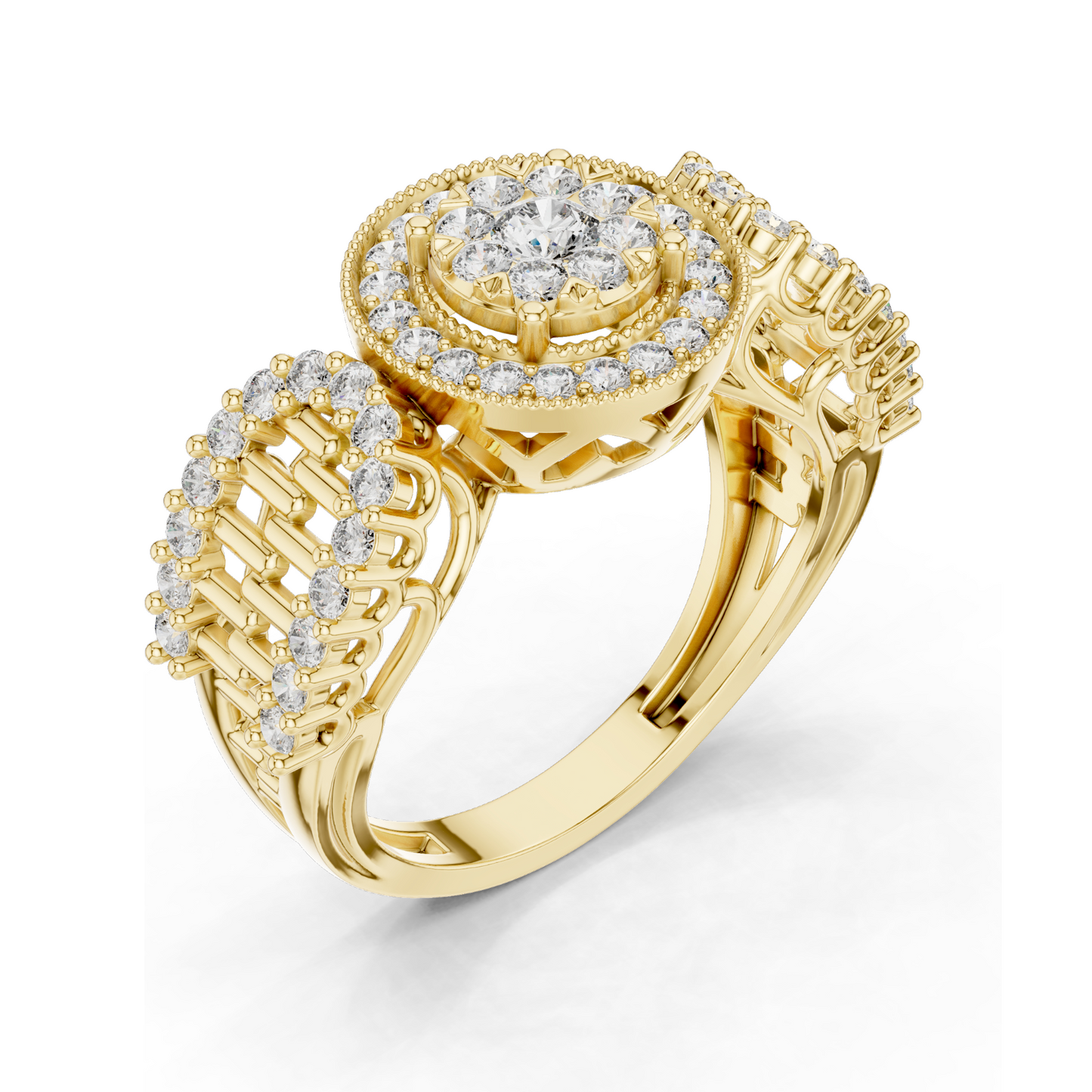 Elegant 0.82 CT Lab Diamond Ladies Ring | VVS-VS EF Clarity | 18KT, 14KT, 10KT Gold & 925 Silver | Available in Rose, Yellow, White Gold & Moissanite Options