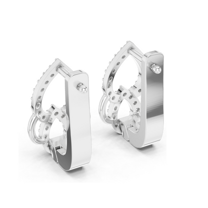 0.364 CT Lab Diamond Drop Earrings | VVS-VS Clarity, EF Color | 18KT, 14KT, 10KT Gold & 925 Silver | Rose, Yellow, White Gold | Luxury Fine Jewelry