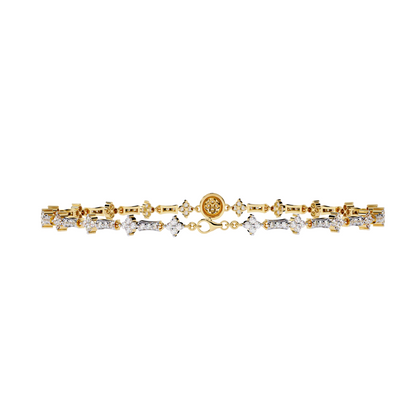 Elegant Lab Diamond Tennis Bracelet | 14k 18k 10k Gold or 925 Silver | Dainty Women’s Diamond Bracelet | Bridal, Anniversary, Gift Jewelry