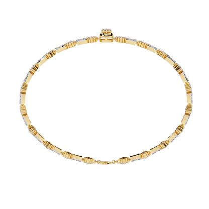 Elegant Lab Diamond Tennis Bracelet | 14k 18k 10k Gold or 925 Silver | Dainty Women’s Diamond Bracelet | Bridal, Anniversary, Gift Jewelry