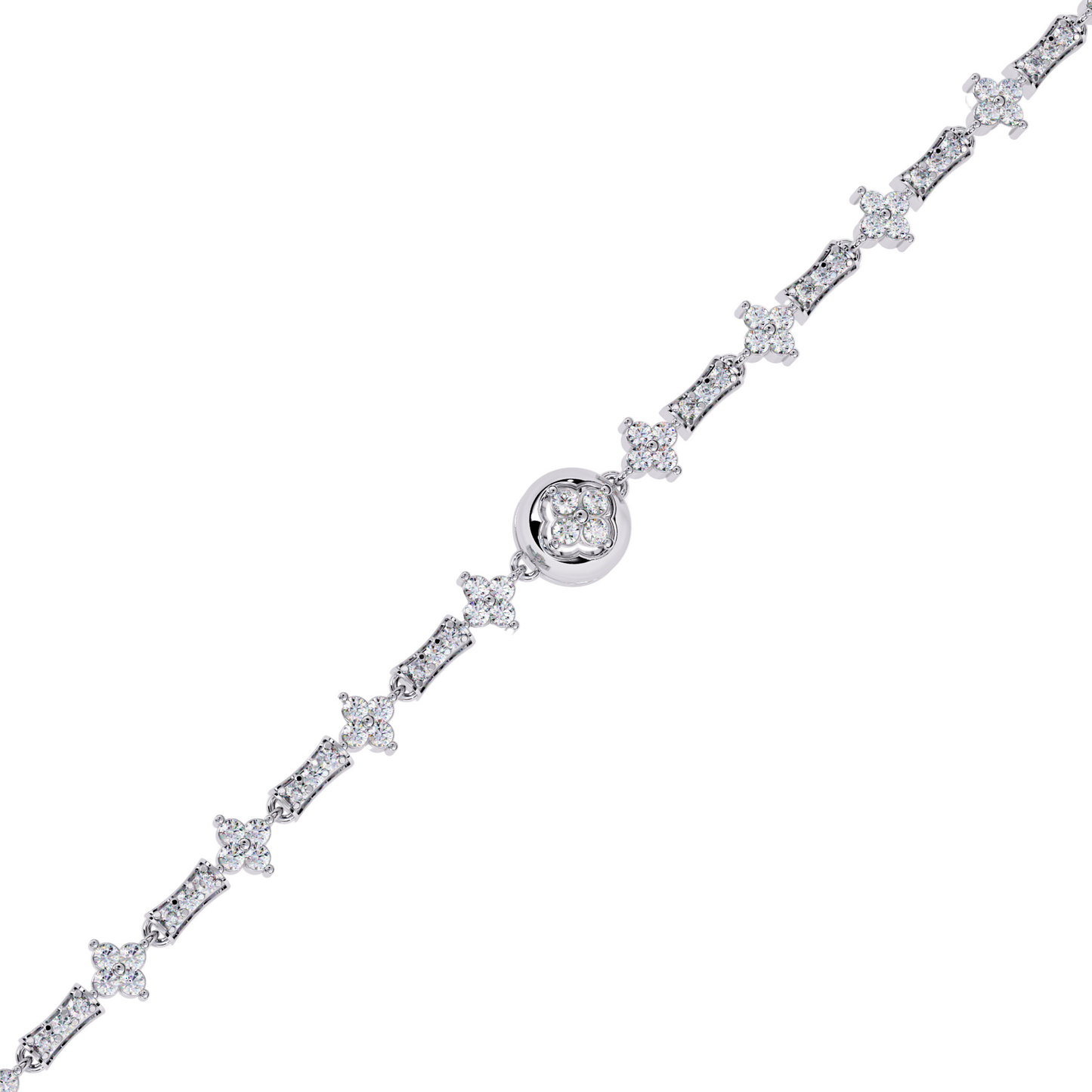 Elegant Lab Diamond Tennis Bracelet | 14k 18k 10k Gold or 925 Silver | Dainty Women’s Diamond Bracelet | Bridal, Anniversary, Gift Jewelry