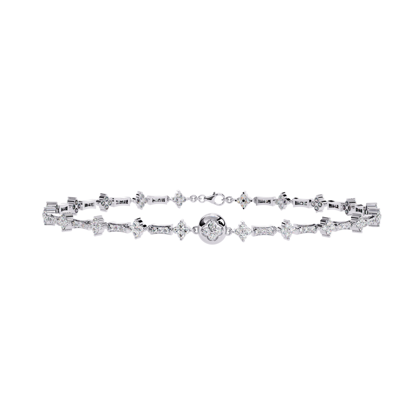 Elegant Lab Diamond Tennis Bracelet | 14k 18k 10k Gold or 925 Silver | Dainty Women’s Diamond Bracelet | Bridal, Anniversary, Gift Jewelry