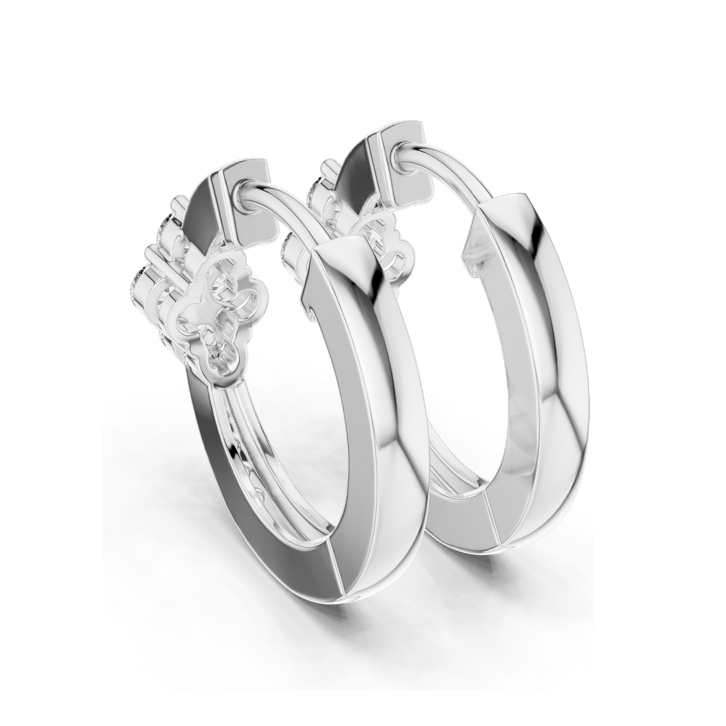 0.39 CT Lab Diamond Earrings | VVS-VS-EF Clarity CVD Diamond | 18KT, 14KT, 10KT Gold & 925 Silver | Rose, Yellow, White Gold | Luxury Fine Jewelry