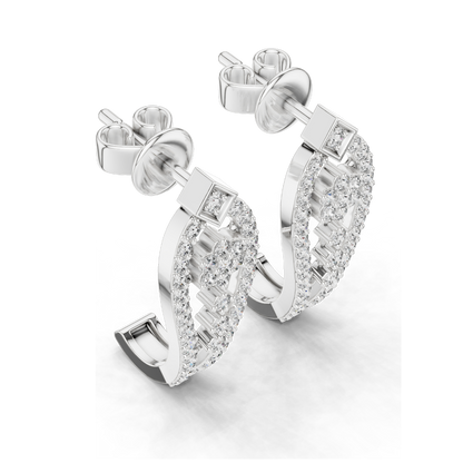 0.55 CT Lab-Created Diamond Earrings | VVS-VS-EF CVD Diamonds | 18KT, 14KT, 10KT Gold & 925 Silver | Moissanite Option | Rose, Yellow, White Gold