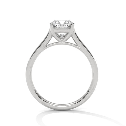 Cushion Cut Lab Diamond Solitaire Engagement Ring | 2ct VVS Clarity | Solid Gold in Yellow, White or Rose | Modern Minimalist Ring