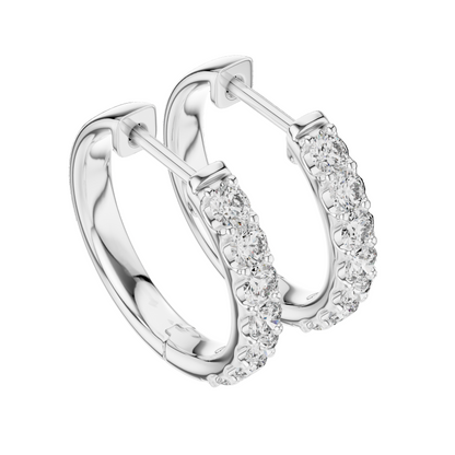 0.7 CT Lab Diamond & Moissanite Earrings | VVS-VS EF Clarity | 18KT, 14KT, 10KT Gold & 925 Silver | Rose, Yellow, White Gold Options