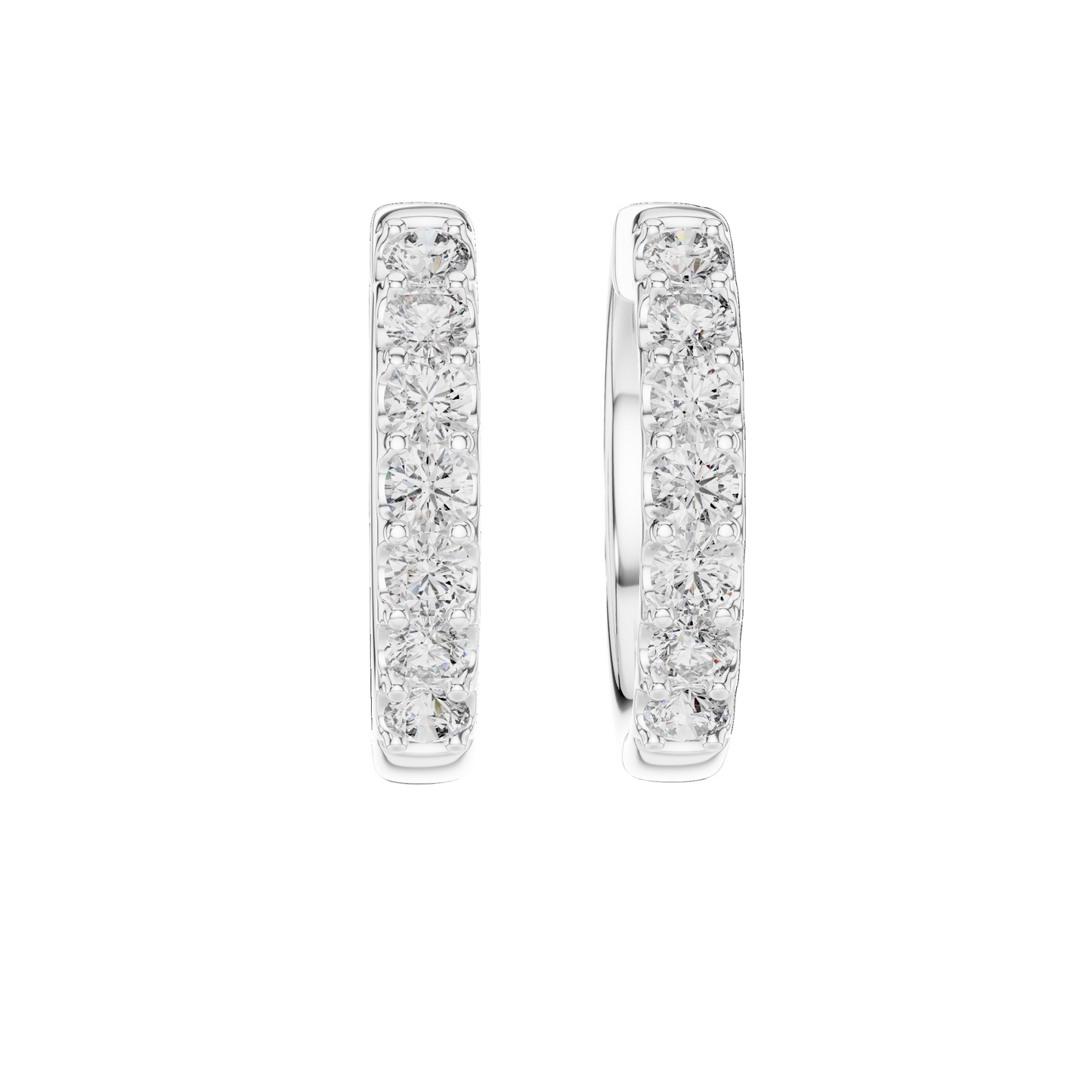 0.7 CT Lab Diamond & Moissanite Earrings | VVS-VS EF Clarity | 18KT, 14KT, 10KT Gold & 925 Silver | Rose, Yellow, White Gold Options