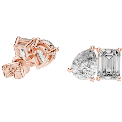 3.6 CT Lab-Grown Diamond Earrings for Women | VVS-VS EF Clarity | 18KT, 14KT, 10KT Gold & 925 Silver | Rose, Yellow, White Gold & Moissanite Options
