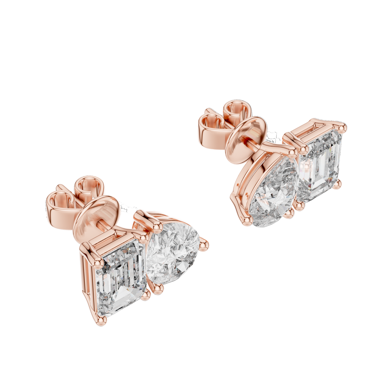 3.6 CT Lab-Grown Diamond Earrings for Women | VVS-VS EF Clarity | 18KT, 14KT, 10KT Gold & 925 Silver | Rose, Yellow, White Gold & Moissanite Options