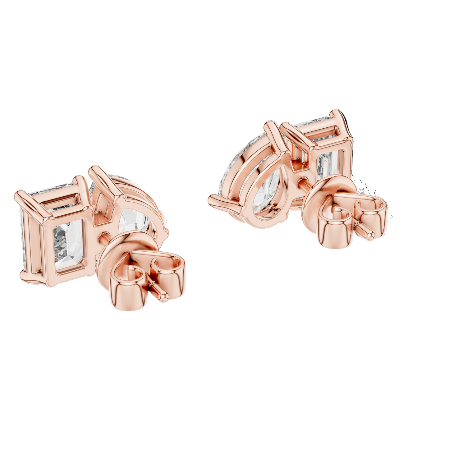 3.6 CT Lab-Grown Diamond Earrings for Women | VVS-VS EF Clarity | 18KT, 14KT, 10KT Gold & 925 Silver | Rose, Yellow, White Gold & Moissanite Options