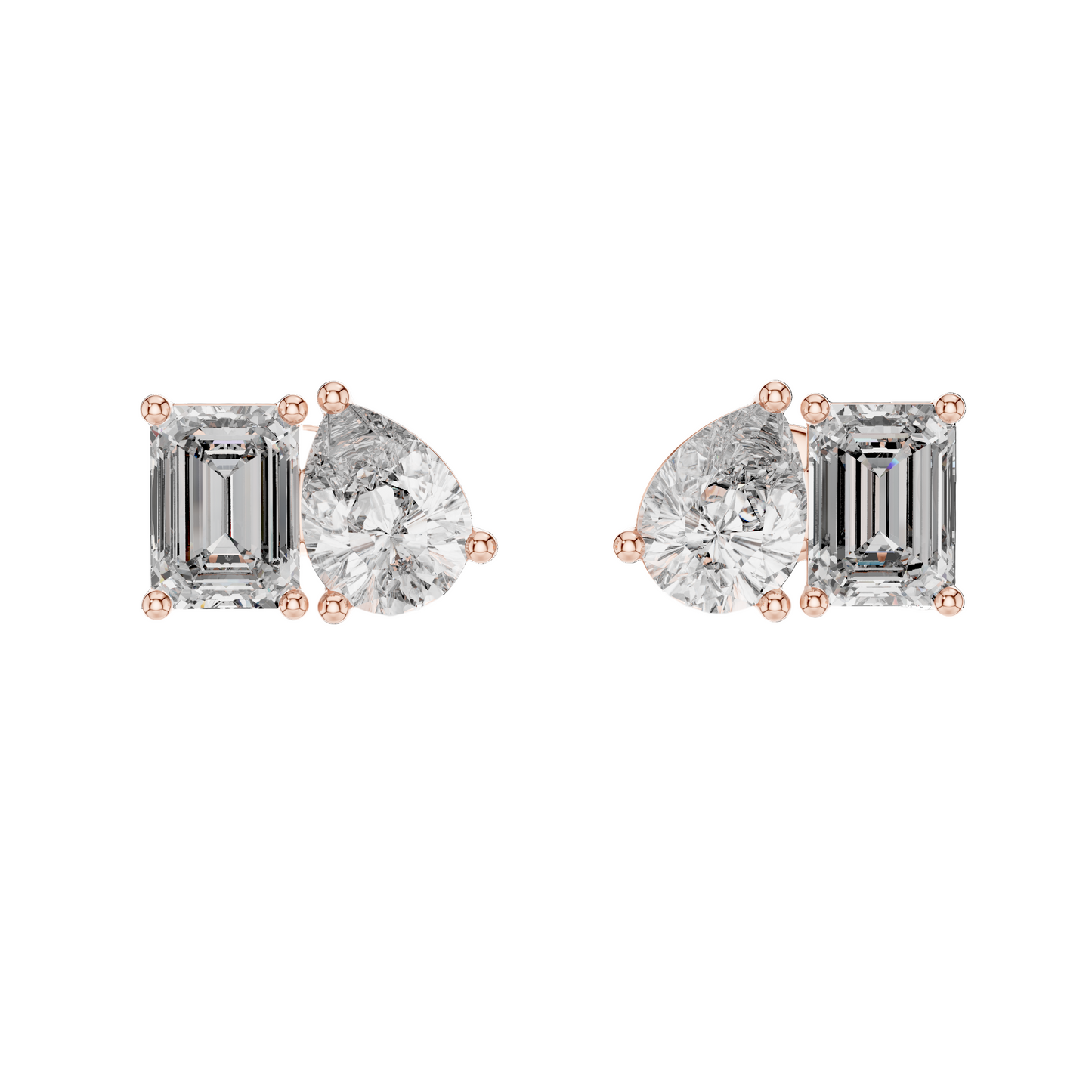 3.6 CT Lab-Grown Diamond Earrings for Women | VVS-VS EF Clarity | 18KT, 14KT, 10KT Gold & 925 Silver | Rose, Yellow, White Gold & Moissanite Options