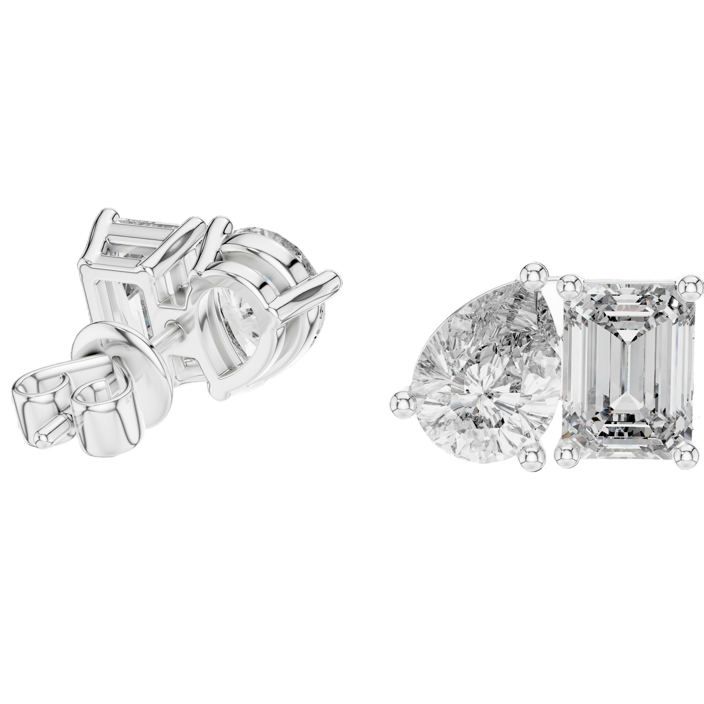 3.6 CT Lab-Grown Diamond Earrings for Women | VVS-VS EF Clarity | 18KT, 14KT, 10KT Gold & 925 Silver | Rose, Yellow, White Gold & Moissanite Options