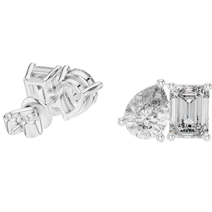 3.6 CT Lab-Grown Diamond Earrings for Women | VVS-VS EF Clarity | 18KT, 14KT, 10KT Gold & 925 Silver | Rose, Yellow, White Gold & Moissanite Options