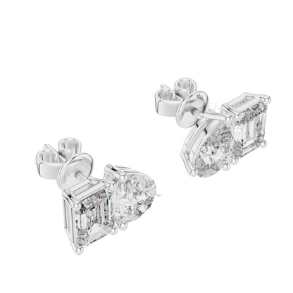 3.6 CT Lab-Grown Diamond Earrings for Women | VVS-VS EF Clarity | 18KT, 14KT, 10KT Gold & 925 Silver | Rose, Yellow, White Gold & Moissanite Options