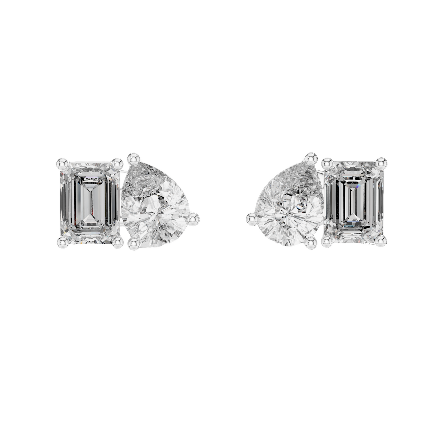 3.6 CT Lab-Grown Diamond Earrings for Women | VVS-VS EF Clarity | 18KT, 14KT, 10KT Gold & 925 Silver | Rose, Yellow, White Gold & Moissanite Options