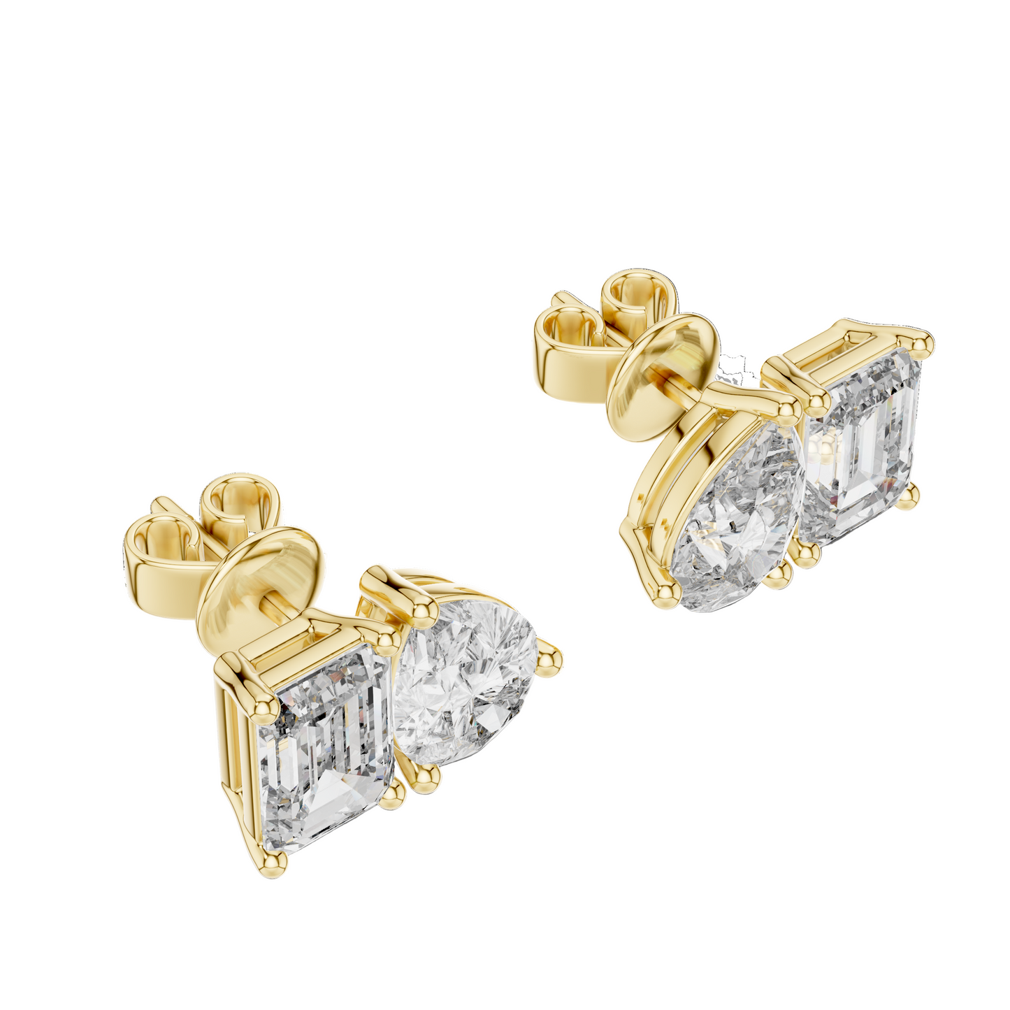 3.6 CT Lab-Grown Diamond Earrings for Women | VVS-VS EF Clarity | 18KT, 14KT, 10KT Gold & 925 Silver | Rose, Yellow, White Gold & Moissanite Options