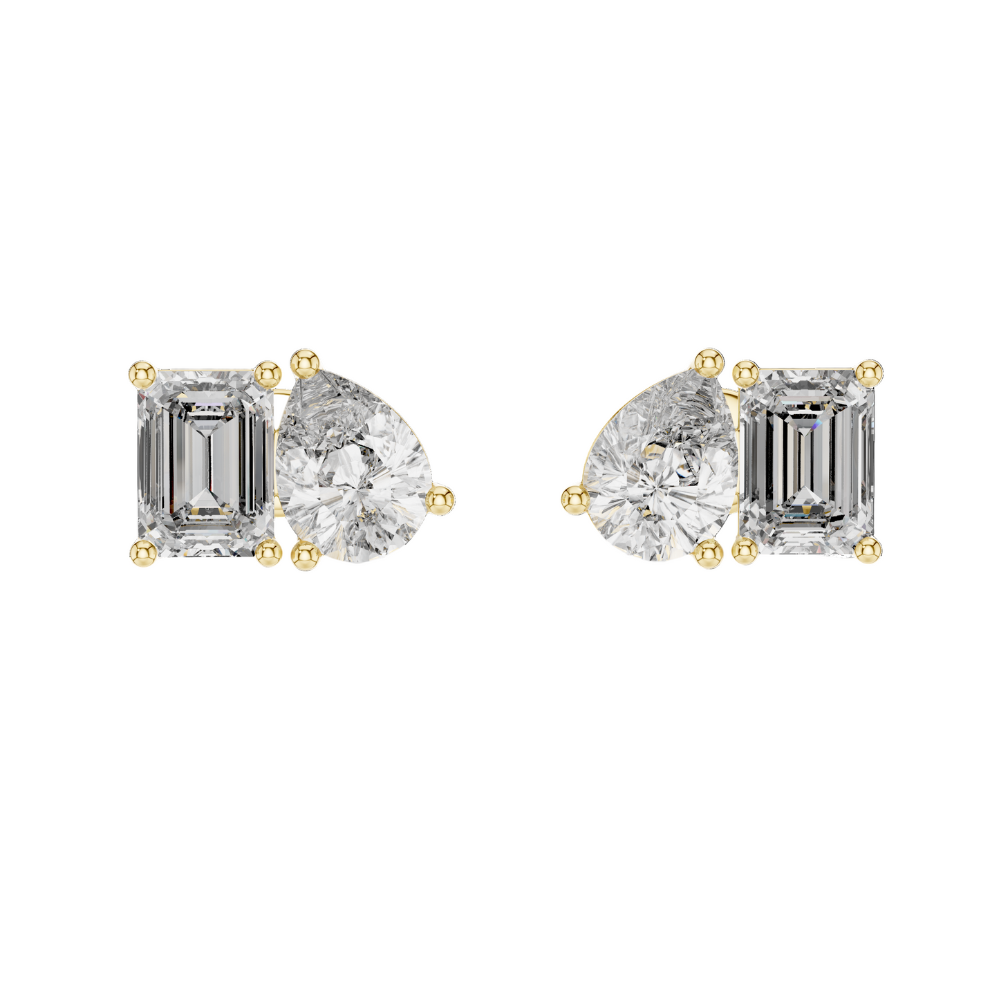 3.6 CT Lab-Grown Diamond Earrings for Women | VVS-VS EF Clarity | 18KT, 14KT, 10KT Gold & 925 Silver | Rose, Yellow, White Gold & Moissanite Options