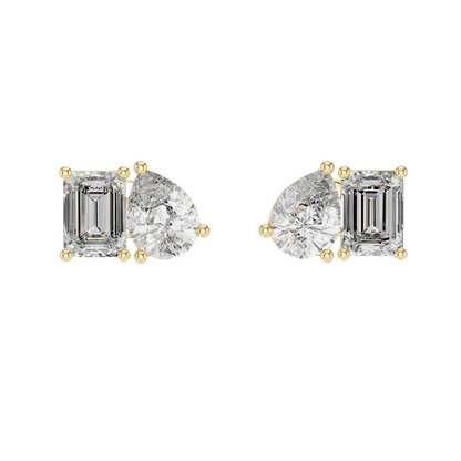 3.6 CT Lab-Grown Diamond Earrings for Women | VVS-VS EF Clarity | 18KT, 14KT, 10KT Gold & 925 Silver | Rose, Yellow, White Gold & Moissanite Options