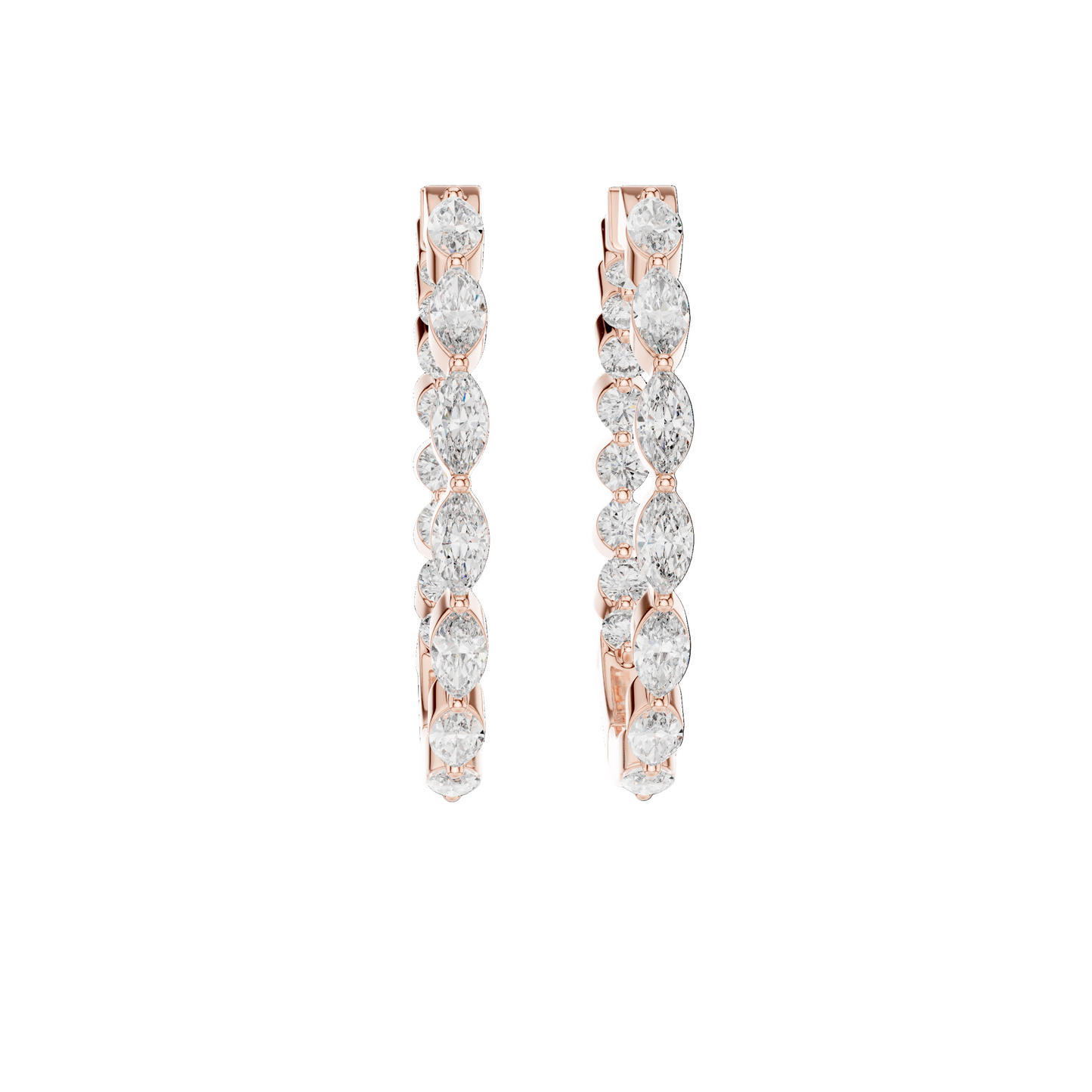0.651 CT Lab Diamond Earrings for Women | VVS-VS EF Clarity | 18KT, 14KT, 10KT Gold & 925 Silver | Moissanite Option in Rose, Yellow, White Gold