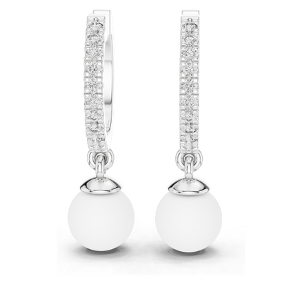 Elegant 18kt Gold Earrings with 0.176 CT Lab Grown Diamonds & Moissanite | Round Cut | Rose, Yellow, White Gold | Luxury Fine Jewelry