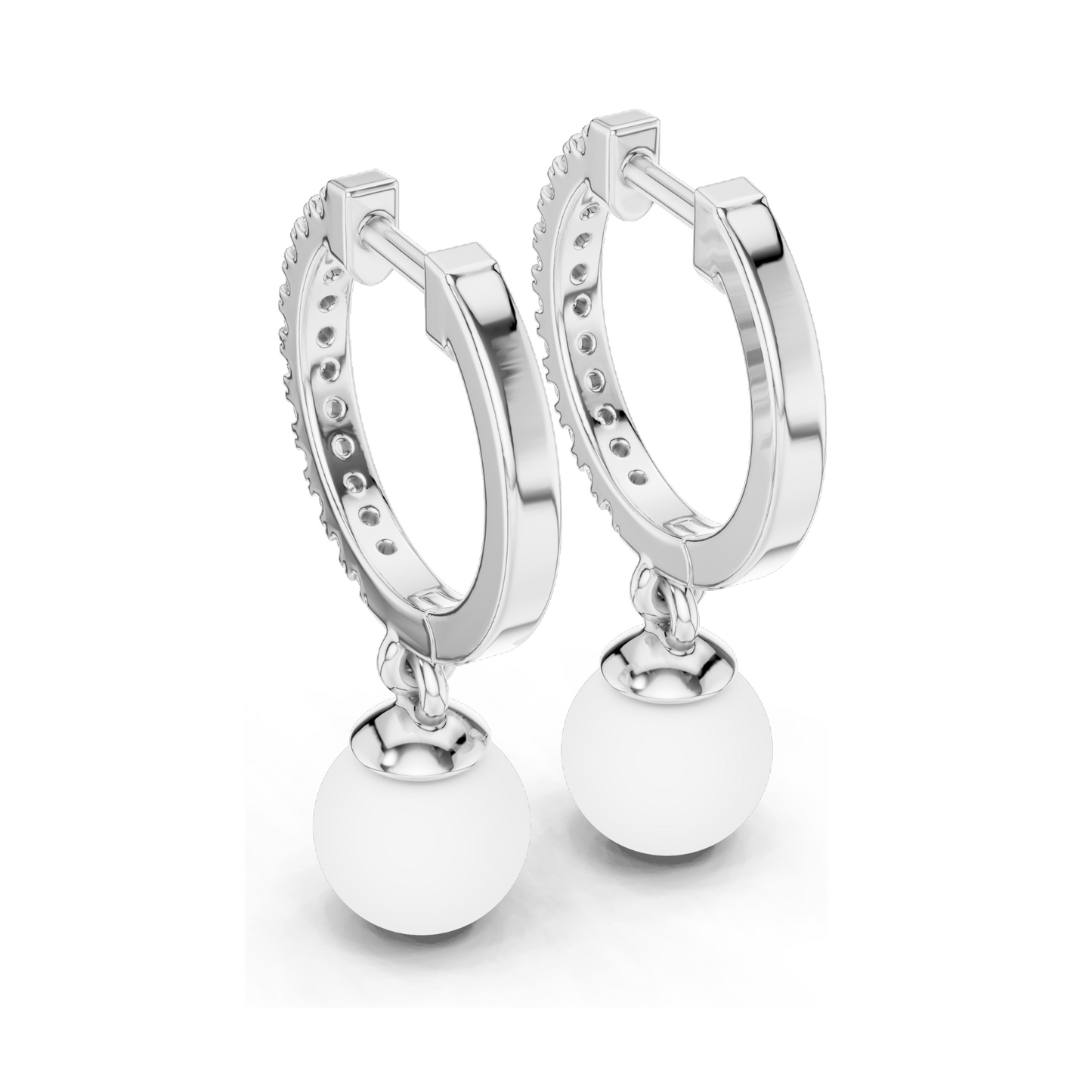 Elegant 18kt Gold Earrings with 0.176 CT Lab Grown Diamonds & Moissanite | Round Cut | Rose, Yellow, White Gold | Luxury Fine Jewelry