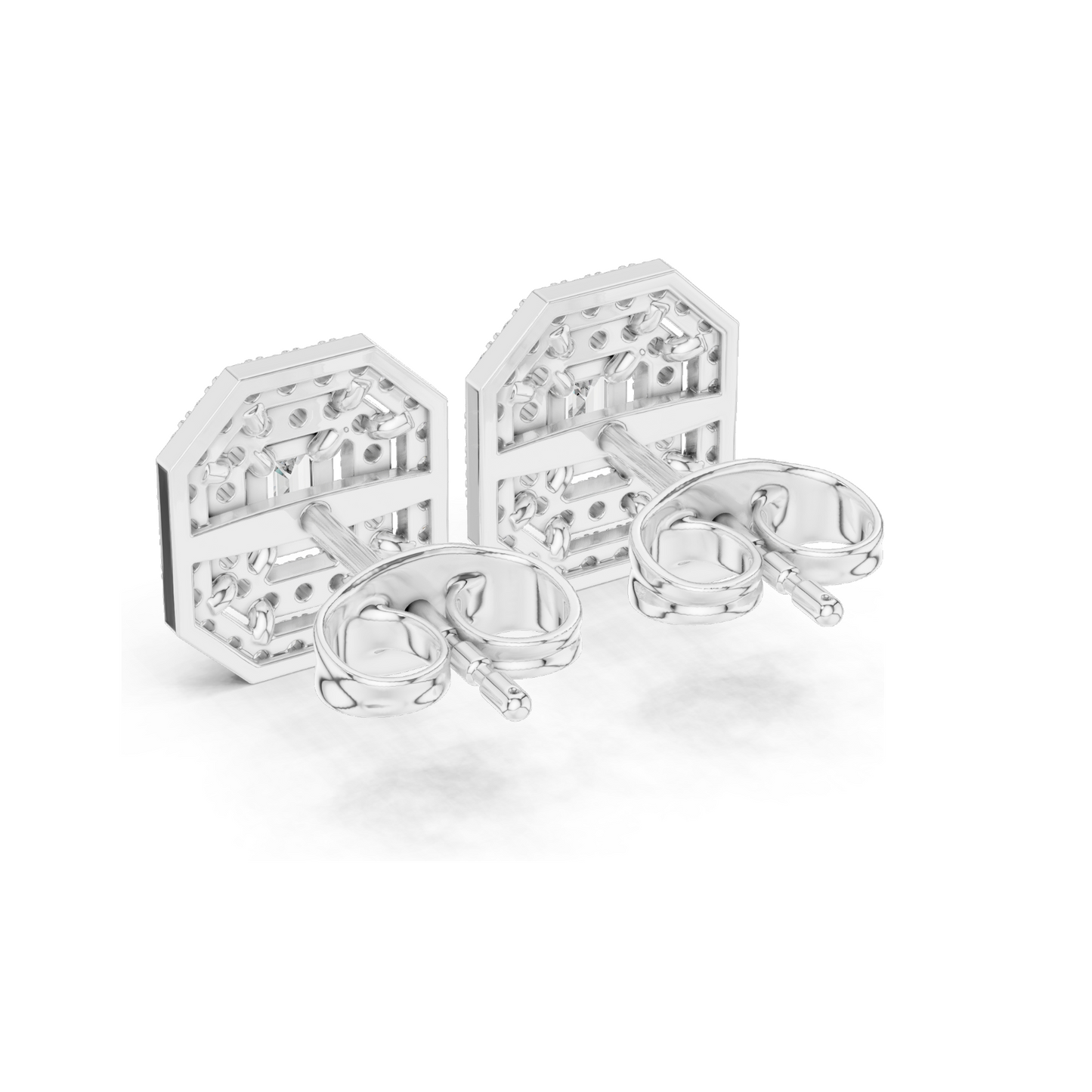 0.46 CT Lab Diamond Earrings | VVS-VS EF Clarity | 18KT, 14KT, 10KT Gold & 925 Silver | Rose, Yellow, White Gold & Moissanite Options