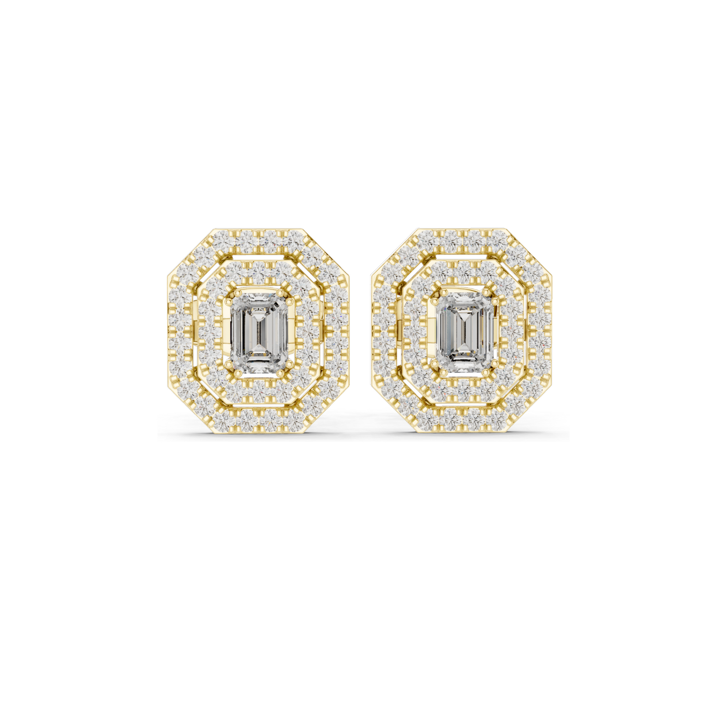 0.46 CT Lab Diamond Earrings | VVS-VS EF Clarity | 18KT, 14KT, 10KT Gold & 925 Silver | Rose, Yellow, White Gold & Moissanite Options
