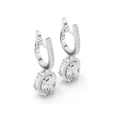 4.022 CT Lab Diamond Earrings for Women | VVS-VS EF Clarity | 18KT, 14KT, 10KT Gold & 925 Silver | Rose, Yellow, White Gold & Moissanite Options
